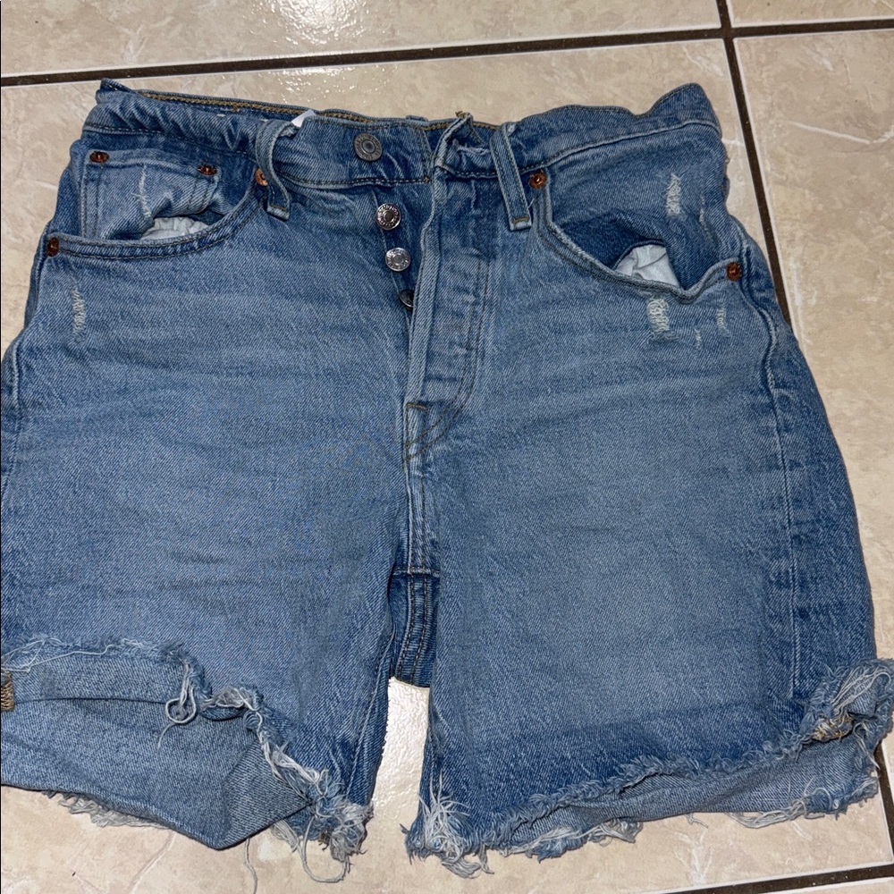 Levi's Premium Light Blue Denim Shorts